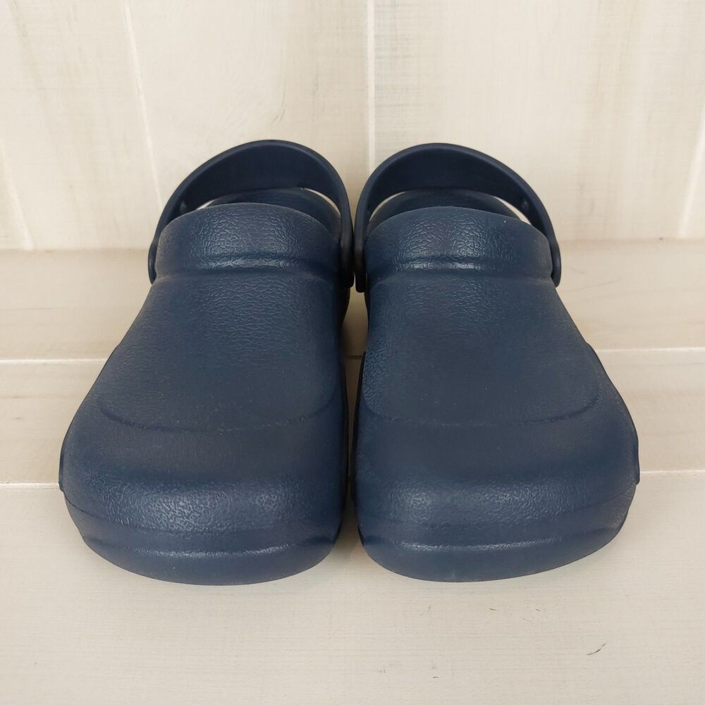 Crocs Bistro Clogs Slip Resistant Work Shoes Men's 7 Women's 9 Blue Chef Nursing - Picture 5 of 7